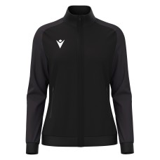 RAMA WMN FULL ZIP TOP BLK/DGRY