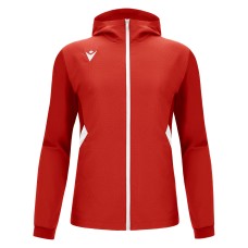 TIAMAT FULL ZIP MICRO HOODY TOP RED/WHT