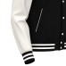 FIDDLE VARSITY COLLEGE JACKET BLK/OFFWHT