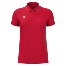 MELODY POLO WMN SS RED/WHT