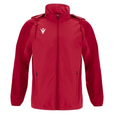 ELBRUS FULL LENGTH ZIP RAINJACKET RED/DRED