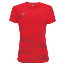 IRMA SHIRT WOMAN RED/BLK SS