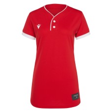 INNING SOFTBALL SHIRT RED/WHT SS