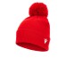 SNOW POM POM BEANIE RED