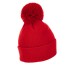 SNOW POM POM BEANIE RED