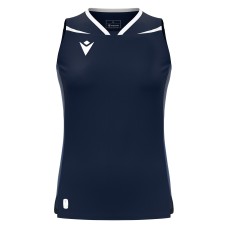 LILY SHIRT WMN SL NAV/WHT